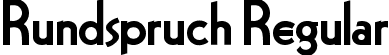 Rundspruch Regular font - Rundspruch.ttf