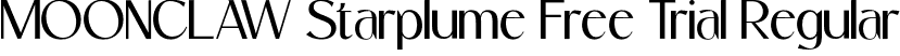 MOONCLAW Starplume Free Trial Regular font - MOONCLAW Starplume Free Trial.otf