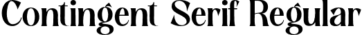 Contingent Serif Regular font - Contingent Serif.otf