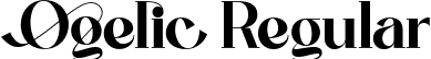 Ogelic Regular font - Ogelic-Regular.ttf