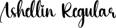 Ashellin Regular font - Ashellin.ttf