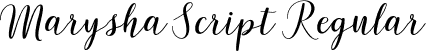 Marysha Script Regular font - Marysha Script.otf