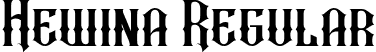 Hewina Regular font - Hewina.otf