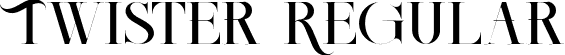 Twister Regular font - Twister.otf