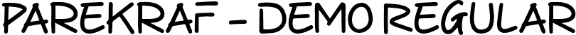 Parekraf - Demo Regular font - Parekraf-Demo-Regular.otf