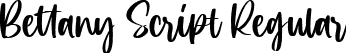 Bettany Script Regular font - Bettany Script.ttf