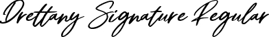 Drettany Signature Regular font - Drettany Signature.ttf