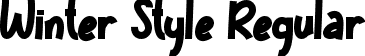 Winter Style Regular font - Winter Style TTF Personal.ttf
