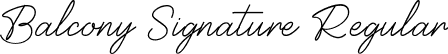 Balcony Signature Regular font - Balcony.ttf