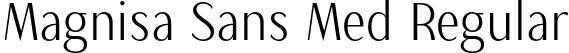 Magnisa Sans Med Regular font - MagnisaSans-Medium.otf