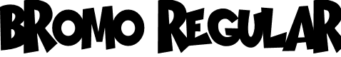 BROMO Regular font - Bromo-PKWvP.otf