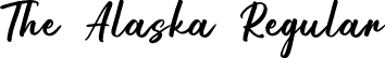 The Alaska Regular font - The Alaska.otf