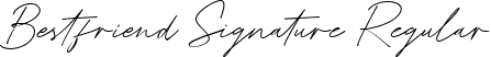 Bestfriend Signature Regular font - Bestfriend Signature.ttf