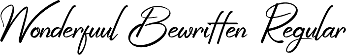 Wonderfuul Bewritten Regular font - Wonderfuul Bewritten.otf