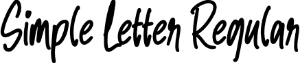 Simple Letter Regular font - Simple Letter OTF.otf