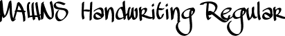 MAWNS Handwriting Regular font - MawnsHandwriting_PERSONAL_USE_ONLY.otf