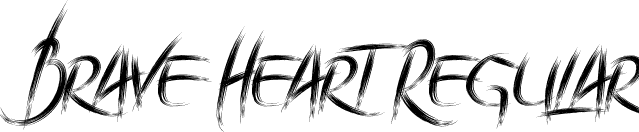 Brave Heart Regular font - Braveheart-E3xW.ttf