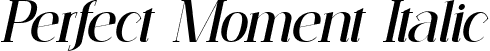 Perfect Moment Italic font - Perfect Moment italit.ttf