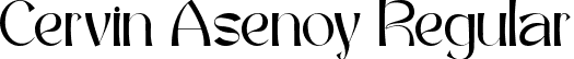 Cervin Asenoy Regular font - Cervin Asenoy.ttf