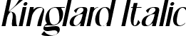 Kinglard Italic font - Kinglard italic.ttf