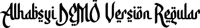 Alhabsyi DEMO Version Regular font - alhabsyidemoversion-3zj36.ttf