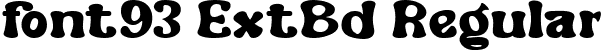 font93 ExtBd Regular font - Burkey-ExtraBold.ttf