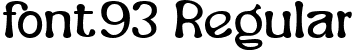 font93 Regular font - Burkey-Regular.ttf