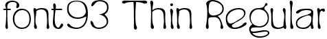 font93 Thin Regular font - Burkey-Thin.ttf