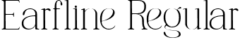 Earfline Regular font - Earfline.ttf