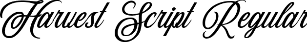 Harvest Script Regular font - Analogous Studio - Harvest Script.otf.ttf
