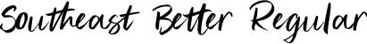 Southeast Better Regular font - SoutheastBetter.otf