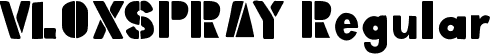 VLOXSPRAY Regular font - VLOXSPRAY.ttf