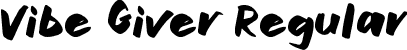 Vibe Giver Regular font - VibeGiver.otf