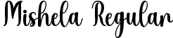 Mishela Regular font - Mishela.ttf