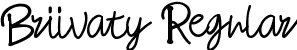 Briivaty Regular font - Briivaty.ttf