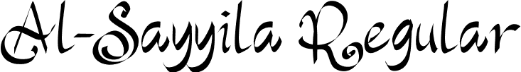 Al-Sayyila Regular font - Al-Sayyila.otf