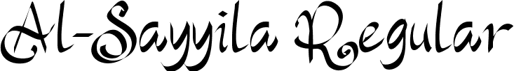Al-Sayyila Regular font - Al-Sayyila.ttf