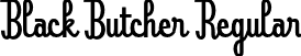 Black Butcher Regular font - BlackButcherDEMO.otf