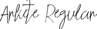 Arkite Regular font - Arkite TTF Personal.ttf