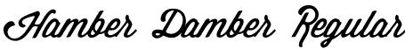 Hamber Damber Regular font - HamberDamber.otf