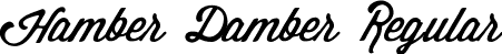 Hamber Damber Regular font - HamberDamber.ttf