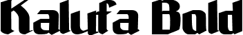 Kalufa Bold font - Kalufa-Bold.ttf