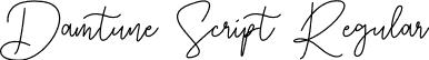 Damtune Script Regular font - Damtune Script.otf