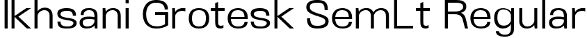 Ikhsani Grotesk SemLt Regular font - IkhsaniGrotesk-SemiLight.ttf