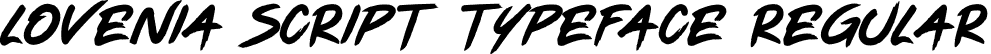 Lovenia Script Typeface Regular font - LOVENIA.otf