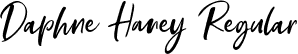 Daphne Haney Regular font - Daphne Haney.ttf