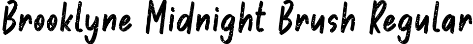 Brooklyne Midnight Brush Regular font - BrooklyneMidnightBrush-L3ol3.ttf