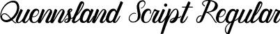 Quennsland Script Regular font - Quennsland.otf