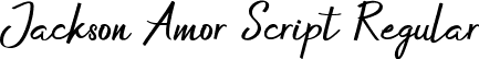 Jackson Amor Script Regular font - Jackson-Amor.ttf