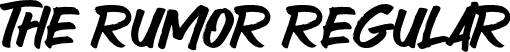 The Rumor Regular font - TheRumor-DOwe9.otf